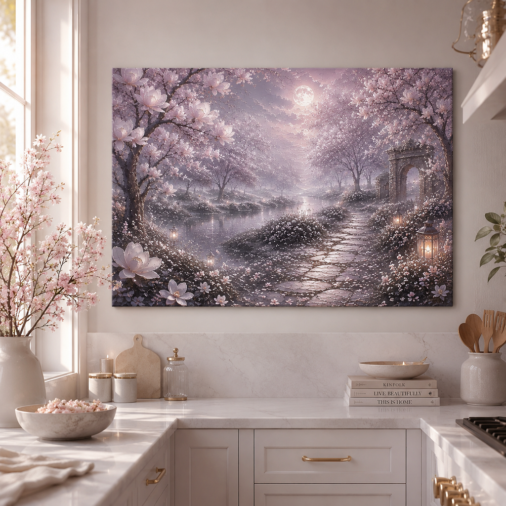 Magnolia Garden | Oil Painting Style Canvas