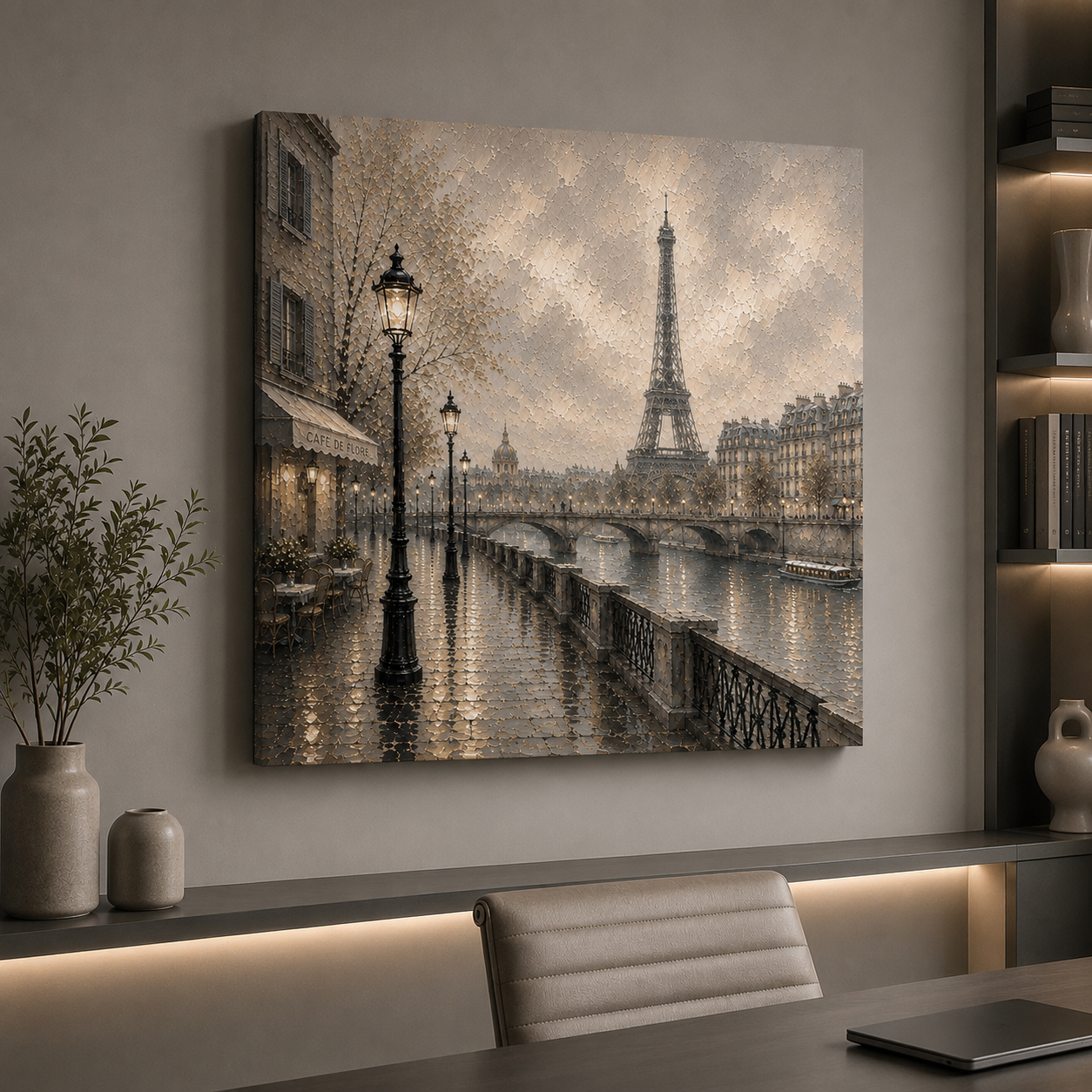 Paris Stroll | Oil Painting Style Canvas